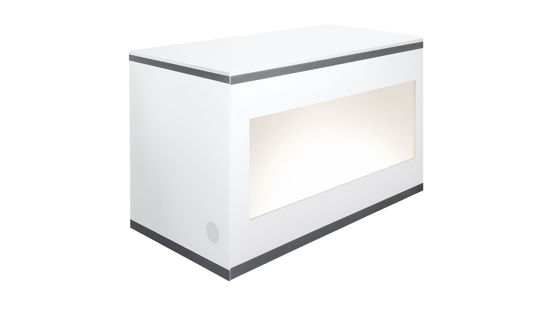 Leuchtbuffet Design 80 weiß/silber